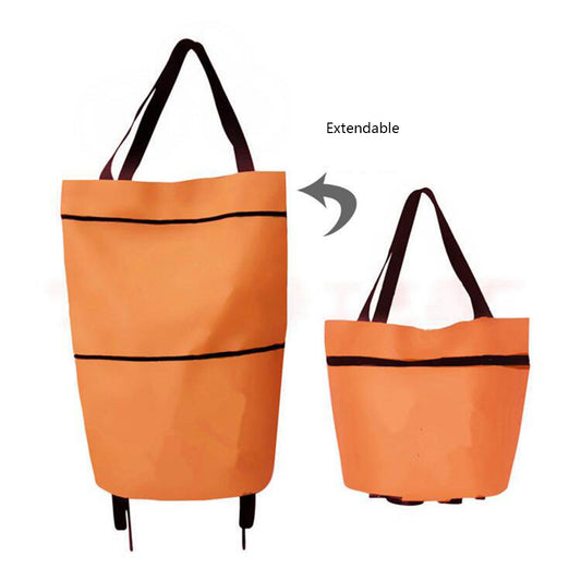 Foldable Shopping Trolley with Wheels