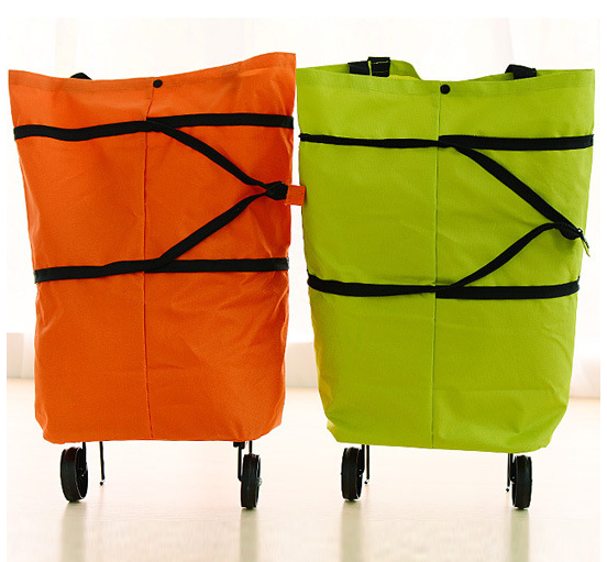 Foldable Shopping Trolley with Wheels