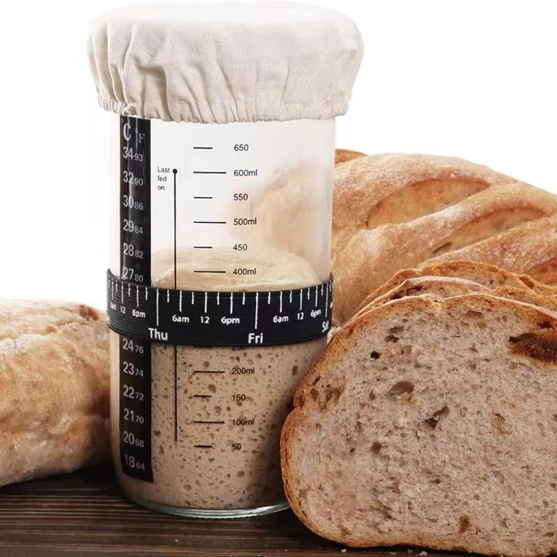 24oz Fermentation Jar with Lid & Thermometer