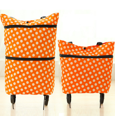 Foldable Shopping Trolley with Wheels