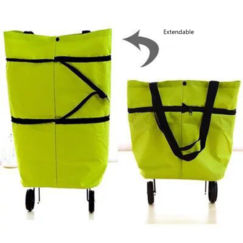 Foldable Shopping Trolley with Wheels