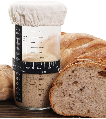 24oz Fermentation Jar with Lid & Thermometer